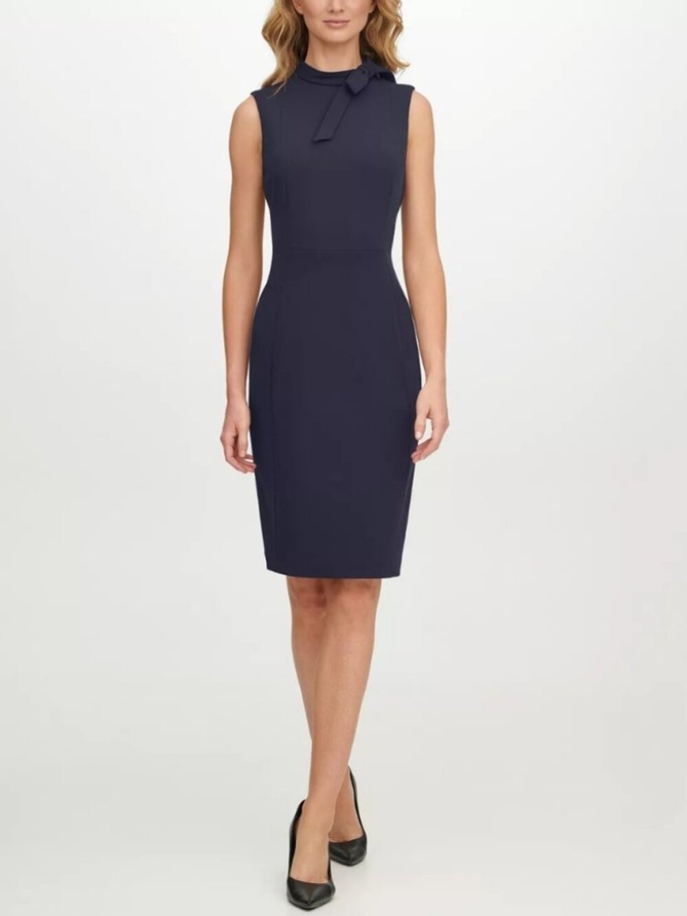 Calvin Klein fitted dress (Navy)